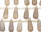 Gray Onyx (natural) Teardrop 5x15mm
