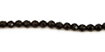 Black Onyx Faceted Round 4mm