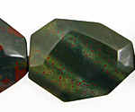 Bloodstone (rich coloring) Faceted Flat Slab 35-45x25-35mm
