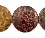 Tiger Jasper Puff Coin 30mm
