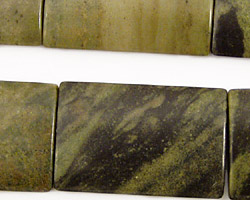 Green Water Jasper Thin Pillow 30x20mm