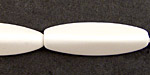 White Agate 3-Sided Rice 35x10mm