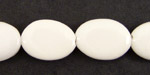 White Agate Flat Oval 18x13mm