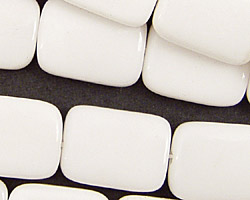 White Agate Thin Pillow 18x13mm