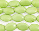 Apple Green Turquoise Flat Oval 14x10mm