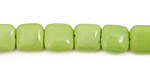 Apple Green Turquoise Puff Square 10mm