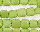 Apple Green Turquoise Puff Square 10mm