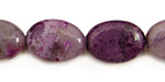 Purple Crazy Lace Agate Flat Oval 18x13mm