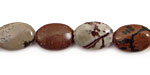 Coffee Bean Jasper Flat Oval 14x10mm