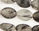 Tourmilated Quartz Flat Oval 18x13mm