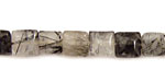 Tourmilated Quartz Puff Square 8mm