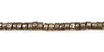 Golden Pyrite (silver tone) Heishi 4mm
