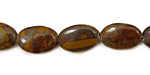 Golden Horse Jasper Flat Oval 14x10mm
