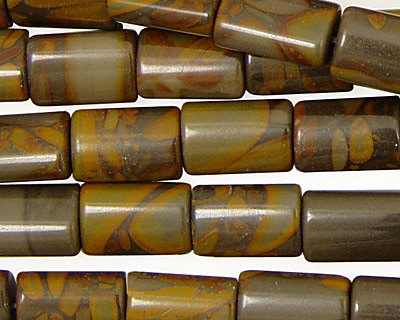 Golden Horse Jasper Thin Pillow 12x8mm