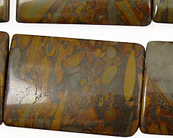Golden Horse Jasper Thin Pillow 35x25mm