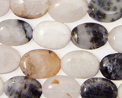 Moss Opalite Flat Oval 14x10mm