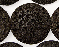 Lava Rock Puff Coin 30mm