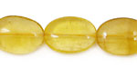 Yellow Flourite Flat Oval 18x13mm