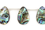 Abalone Smooth Drop 12x18mm