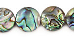 Abalone Puff Coin 16mm