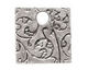 Nunn Design Antique Silver (plated) Mini Square Crown Tag 13mm