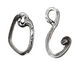Rustic Charms Sterling Silver Hook & Eye Clasp 30x10mm
