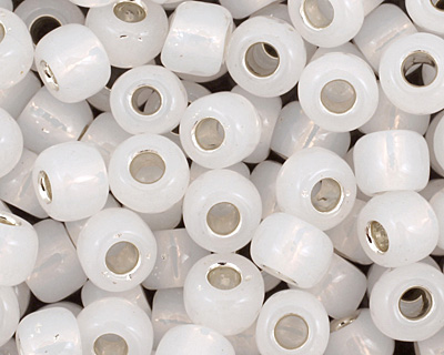 TOHO Milky White (with Silver Lining) Round 6/0 Seed Bead