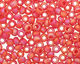 TOHO Transparent Rainbow Frosted Ruby Round 11/0 Seed Bead