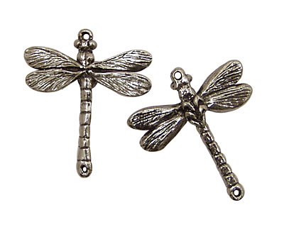 Green Girl Pewter Dragonfly Link 30x35mm