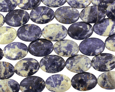 Bolivian Sodalite Flat Oval 35x25mm