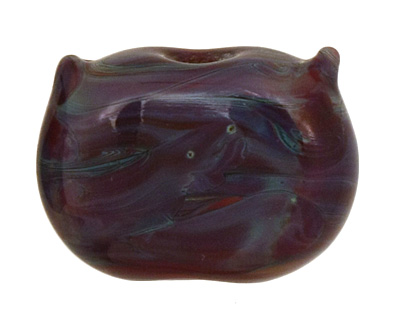 The BeadsNest Lampwork Glass Jewel Owl 14-16x17-18mm
