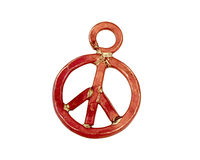 Patricia Healey Copper Peace Charm 13x18mm