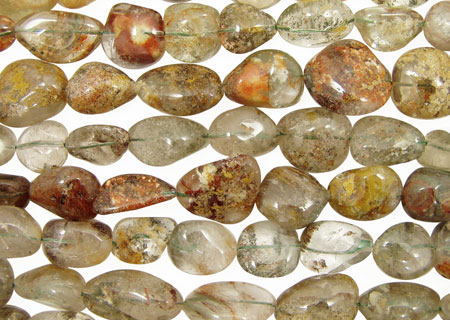 Lodolite Tumbled Nugget 18-30x12-25mm