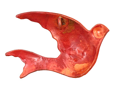 Patricia Healey Copper Dove Pendant 43x27mm