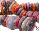 Rainbow Fire Agate Funky Saucer 7-10x18-30mm