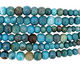 Sky Blue Line Agate Faceted Rondelle Graduated 6-13x11-21mm