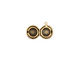 Antique Brass (plated) Small Round Ribbon Heirloom Locket 13x15mm