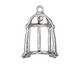 Ezel Findings Rhodium (plated) Bird Cage Pendant 16x31mm