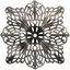 Stampt Antique Pewter (plated) Filigree Compass Rose 48mm