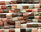 Imperial Jasper Long Faceted Thin Pillow 17-18x12mm