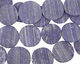 Lapis (matte) Flat Freeform Coin 43-53x40-55mm