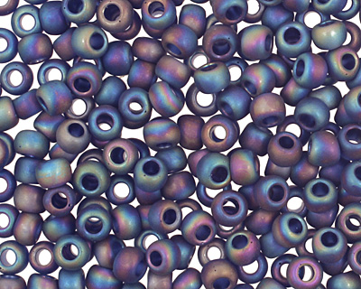 TOHO Transparent Rainbow Frosted Cobalt Round 11/0 Seed Bead