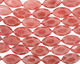 Cherry Quartz Matte with Polished Spots Horse Eye 35x20mm