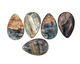 Kyanite (in resin) Flat Teardrop Pendant 30x47mm