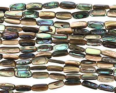 Abalone Irregular Thin Pillow 15-17x6-9mm