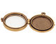 Nunn Design Antique Gold (plated) Small Beaded Locket 30mm