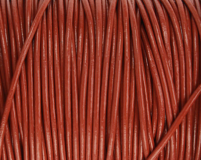 Brick Round Leather Cord 2mm