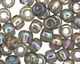 TOHO Transparent Rainbow Black Diamond Round 6/0 Seed Bead