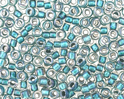 TOHO Rainbow Crystal (with Teal Lining) Round 15/0 Seed Bead