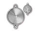 TierraCast Antique Pewter (plated) Faceted Link 29x21mm